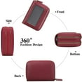 thumbnail image 5 of POINTERTECK Small Genuine Leather Wallet for Women  RFID Blocking Credit Card Holder Wallet.ROSE, 5 of 5