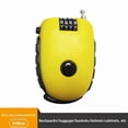 thumbnail image 1 of C32 Yellow 4-Digit Combination Steel Cable Lock: Extendable Anti-Theft Security for Motorcycles, Electric Bikes, Helmets & Luggage – Durable, Versatile Fixation Accessory with Secure Password Locking, 1 of 6