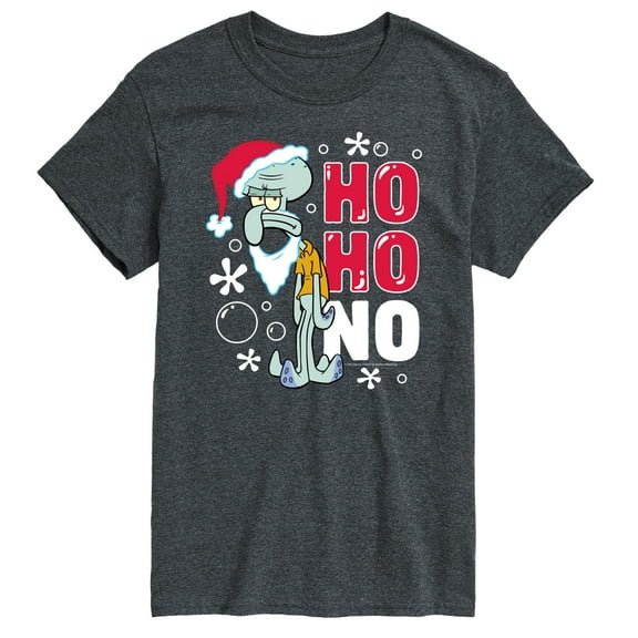 SpongeBob SquarePants - Ho Ho No Squidward Christmas - Men's Short Sleeve Graphic T-Shirt