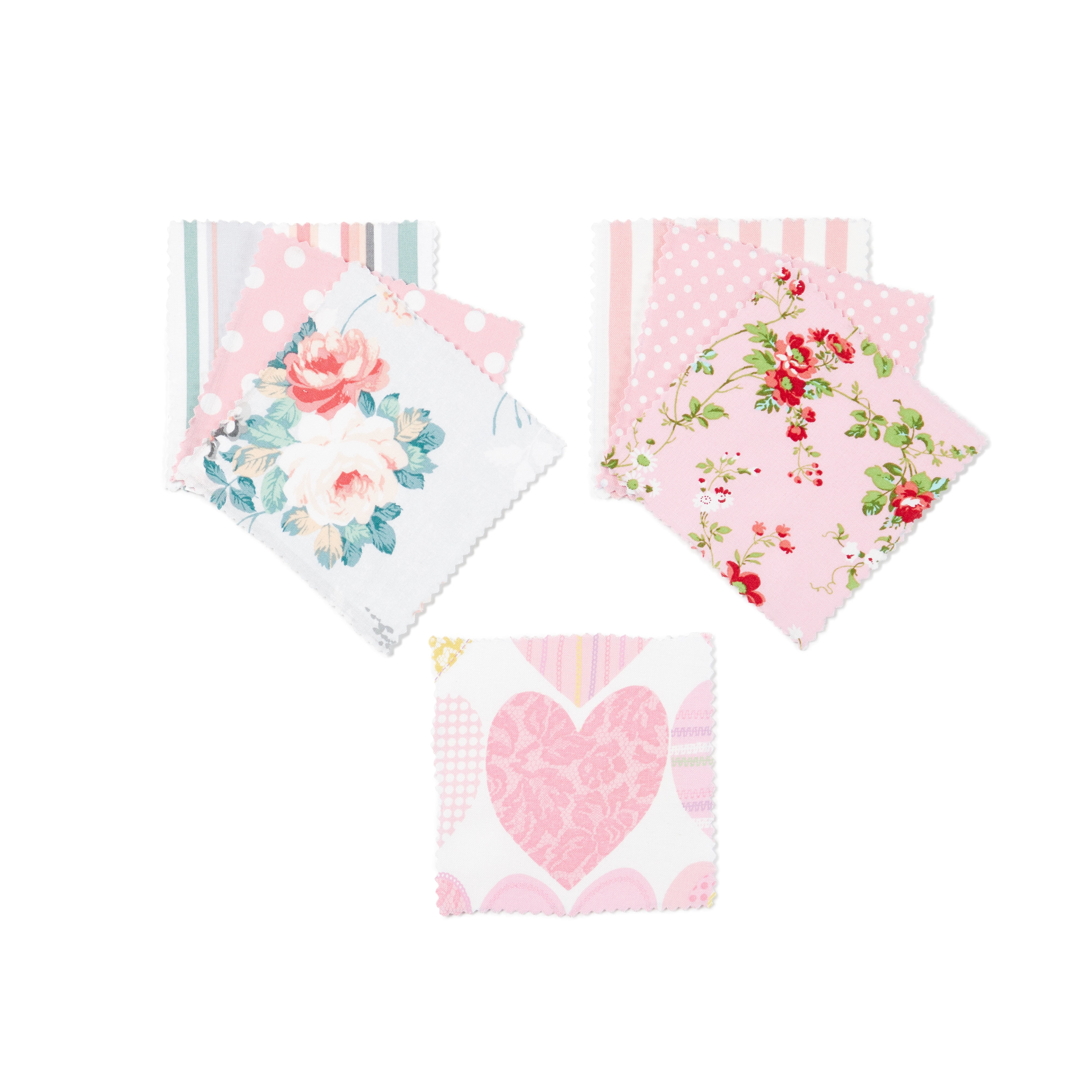Waverly Inspirations Cotton 18" x 21" Fat Quarter Medium Dot Carnation Print Fabric, 1 Each