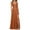 Brown, variant on Women's Satin Bridesmaid Dresses for Wedding Dress Formal Long A-Line Prom Party High Slit Gowns S