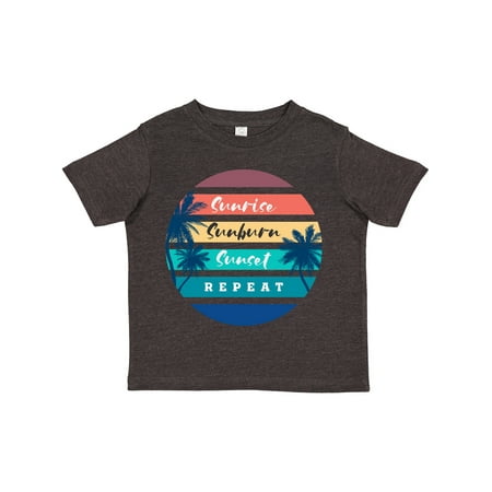 

Inktastic Summer Sunrise Sunburn Sunset Repeat Gift Toddler Boy or Toddler Girl T-Shirt