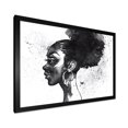 thumbnail image 2 of Designart 'Black and White Portrait of African American Woman I' Modern Framed Art Print, 2 of 4