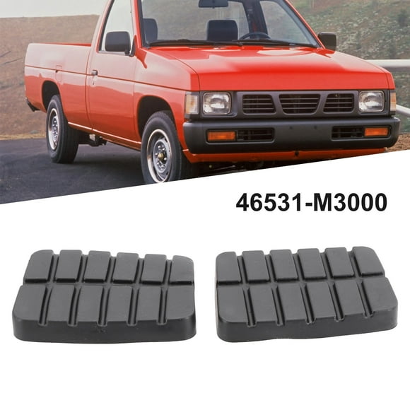Pair Brake And Clutch Pedal Pads for Nissan Truck D21 Hardbody Standard Trans