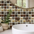 thumbnail image 3 of TFYZYY 10pc Peel & Stick Crystal Tile Stickers, Self-Adhesive 3D Mosaic Wall Tiles, Waterproof DIY Decor for Kitchen & Bathroom, 3 of 9