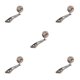 thumbnail image 1 of Mango de carrete giratorio Eigraketly de metal 32mm Gris plateado 5piezas, 1 of 5
