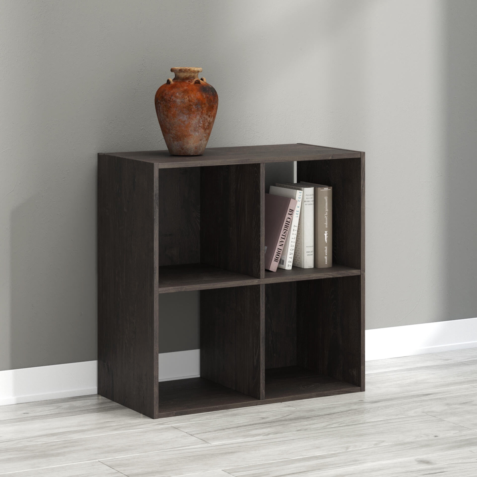 Signature Design by Ashley Piperton 4 Cube Storage Organizer with Charcoal Finish