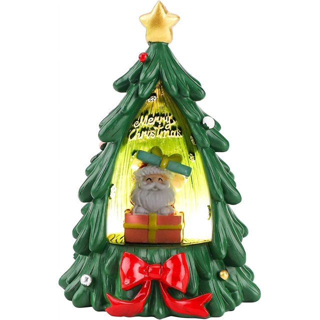 Figura de resina, adornos navideños de resina para escritorio Miniaturas de resina para escritorio de Papá Noel