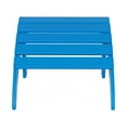 thumbnail image 3 of Costaelm Paradise Outdoor Folding Adirondack Ottoman, Pacific Blue, 3 of 9