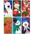 thumbnail image 1 of 36-Pack Merry Christmas Greeting Cards - Xmas Money and Gift Card Holder Cards in 6 Christmas Character Designs - Bulk Assorted Winter Holiday Cards Box Set with Envelopes Included, 3.6 x 7.25 Inches, 1 of 8