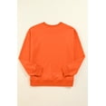 thumbnail image 6 of Orange Solid Classic Crewneck Pullover Sweatshirt, 6 of 8