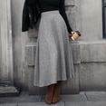 thumbnail image 6 of QHFBli Women Winter Skirt,Aline Long Fall Skirt with Pockets and High Elastic Wasit, 6 of 8