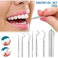 thumbnail image 2 of 7Pcs 2 Set Portable Stainless Steel Toothpicks Pocket Set, Pocket Keychain Reusable Metal Toothpicks Holder for Outdoor Picnic Camping Traveling, 2 of 5