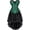 Green, variant on Corsets for Women Gothic Burlesque Bustiers and Set Floral Lace Exotic Clothing Costume Red Black M