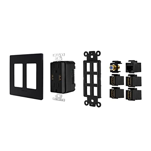 Toma de pared Premium para medios | Salida dual USB-A 2.0 de 4.2A - To