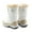 BEIGE/WHITE, variant on DREAM PAIRS Women's Warm Faux Lined Mid Calf Winter Snow Boots BROWN Size 11