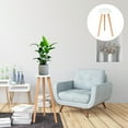 thumbnail image 3 of Detachable Plant Pot Stand Wood Flower Pot Tall Stand Round Plant Pot Stand, 3 of 4