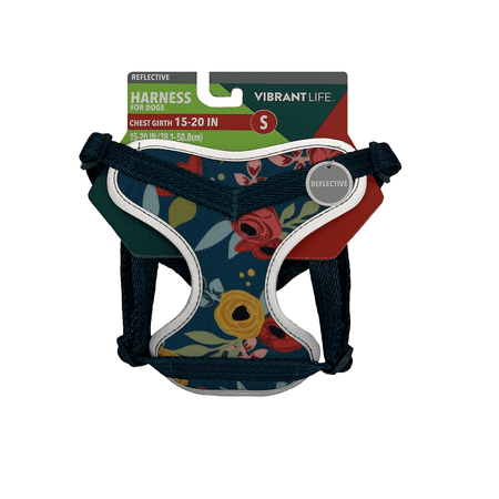 Vibrant Life Pet Harness, Floral, (Small)