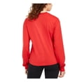thumbnail image 2 of HYBRID APPAREL Womens Red Cotton Long Sleeve Crew Neck Top Juniors M, 2 of 4