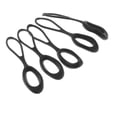thumbnail image 1 of 5 Pieces Non-slip Strong Zipper Pull Cord Zip Fastener Fastener Replacement Zip Replacement Puller Zip Fastener Black, 1 of 9