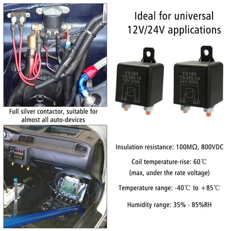 Ys180 200a 12v Car Relay Small Size Lightweight Portable Vehicle Electronic Control Element With 7 Silver Contactors Walmart Canada
