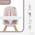 thumbnail image 3 of Evolur Zoodle Trona Convertible 3 en 1 para Bebé en Color Rosa, Fácil de Limpiar, Bandeja Ajustable y Extraíble, Trona Compacta y Portátil, Trona Plegable con Reposapiés Ajustable, 3 of 5
