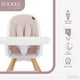 thumbnail image 3 of Evolur Zoodle Trona Convertible 3 en 1 para Bebé en Color Rosa, Fácil de Limpiar, Bandeja Ajustable y Extraíble, Trona Compacta y Portátil, Trona Plegable con Reposapiés Ajustable, 3 of 5