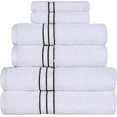thumbnail image 1 of Juego de 8 Piezas de Alta Calidad, 2 baños, Manos, 4 paños de Lavado, algodón Hilado en Anillo, Toallas Altamente absorbentes para baño, Gimnasio, Hotel y SPA, (2) 27 x 54, 1 of 3