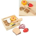 thumbnail image 1 of Comida De Juego De Madera, Juegos De Comida Educativos Interesantes Y Cómodos Para Cortar Frutas Y Verduras Realistas Para El Hogar, 1 of 7