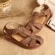 thumbnail image 4 of Sandalias de punta redonda con hueco en el tobillo cómodas para mujer y niña, zapatos de suela blanda Wmkox8yii shjk1142, 4 of 4