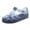 Blue, variant on ZACPNCV Toddler Girls Jelly Shoes Soft Jellies Sandals Rubber Sole Closed Toe Beach Summer Mary Jane Kids Princess Dress Flat Black 1.5-2 Years