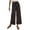 Black, variant on Women's Boho Palazzo Pants Wide Leg Striped Pants High Waisted Lounge Drawstring Pants Casual Holiday Trousers
