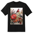 thumbnail image 2 of Plus Size Shirt for Women Black Tops for Women Short Sleeves Shirt for Women Birds6 T Shirt Crewneck Shirt for Women 5XL, 2 of 5