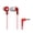 Red, variant on Panasonic ErgoFit Wired In-Ear Earbud Headphones with Right-Angle 3.5-mm Connector, RP-HJE120, Red