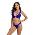 thumbnail image 2 of WBQ Bikini Set for Women Bathing Suit Lace-Up at Back Two Pieces Swimsuit, 2 of 8