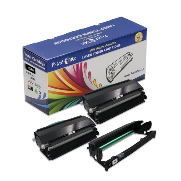 E260X22G E260A11A Compatible 2 Toners & 1 Drum for Lexmark E260 E260D E260DN E360 E360D E360DN E460 E460DN E460DTN E460DW E462 & E462DTN