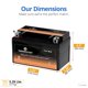 thumbnail image 2 of Batería para Auto CB CHROMEBATTERY YTX7A-BS 12V 90 CCA AGM, 2 of 7