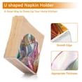 thumbnail image 4 of Abstract Waves Curves Napkin Holder for Table Clear Napkin Stand Paper Holder Acrylic Organizer Dispenser Napkins for Dinner Kitchen Restaurant Room, 4 of 8