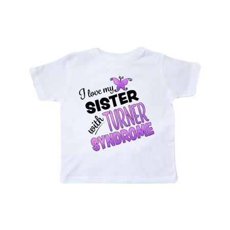 

Inktastic I Love my Sister with Turner Syndrome Gift Toddler Boy or Toddler Girl T-Shirt