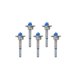 thumbnail image 1 of Eigraketly Abridor de agujeros para carpintería de 5 uds con profundidad de perforación ajustable de 10-50mm/0,39-1,97 pulgadas 15/20/25/30/35mm abridor Herramientas y ferretería No.2 Eigraketly TO005465-02, 1 of 4
