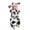 Z White, variant on Baby Boys Girls Clothes Set Cow Pattern T Shirt Tops Pants With Hat 3PCS Outfits 12-18 Months
