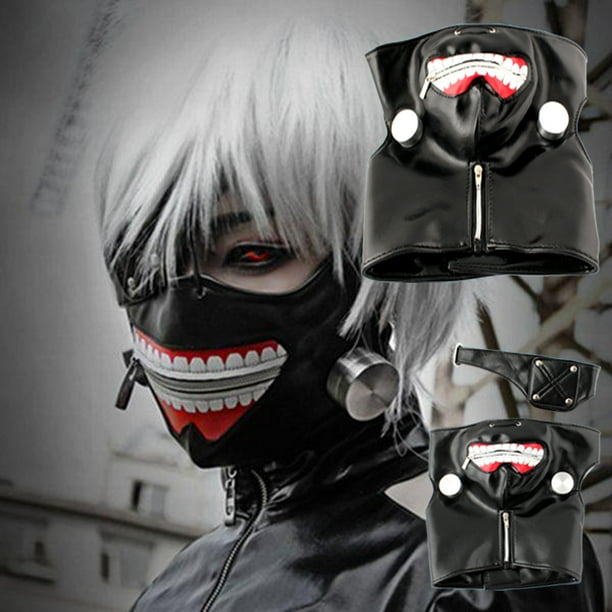 Adjustable Tokyo Ghoul Kaneki Ken Zipper Cosplay Masks Pu Leather Mask Walmart Com