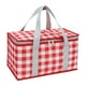 thumbnail image 2 of Bolsa isotérmica reutilizable CLLC para picnic, playa, nevera portátil con cremallera superior (para alimentos fríos o calientes), cesta plegable para picnic, playa, fiestas al aire libre, camping, f, 2 of 7