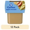 (12 pack) Gerber 2nd Foods, Apple Avocado Baby Food, 4 oz Tubs (2 Pack)