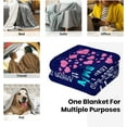 thumbnail image 4 of Happy 70th Birthday Blanket for Men 60"X 50", 1952 70th Birthday 70th Gift Idea Throw Blankets for Husband Him Dad Friends Grandfather, 70th Birthday Flannel Throw Blankets for Bed Sofa, 4 of 6