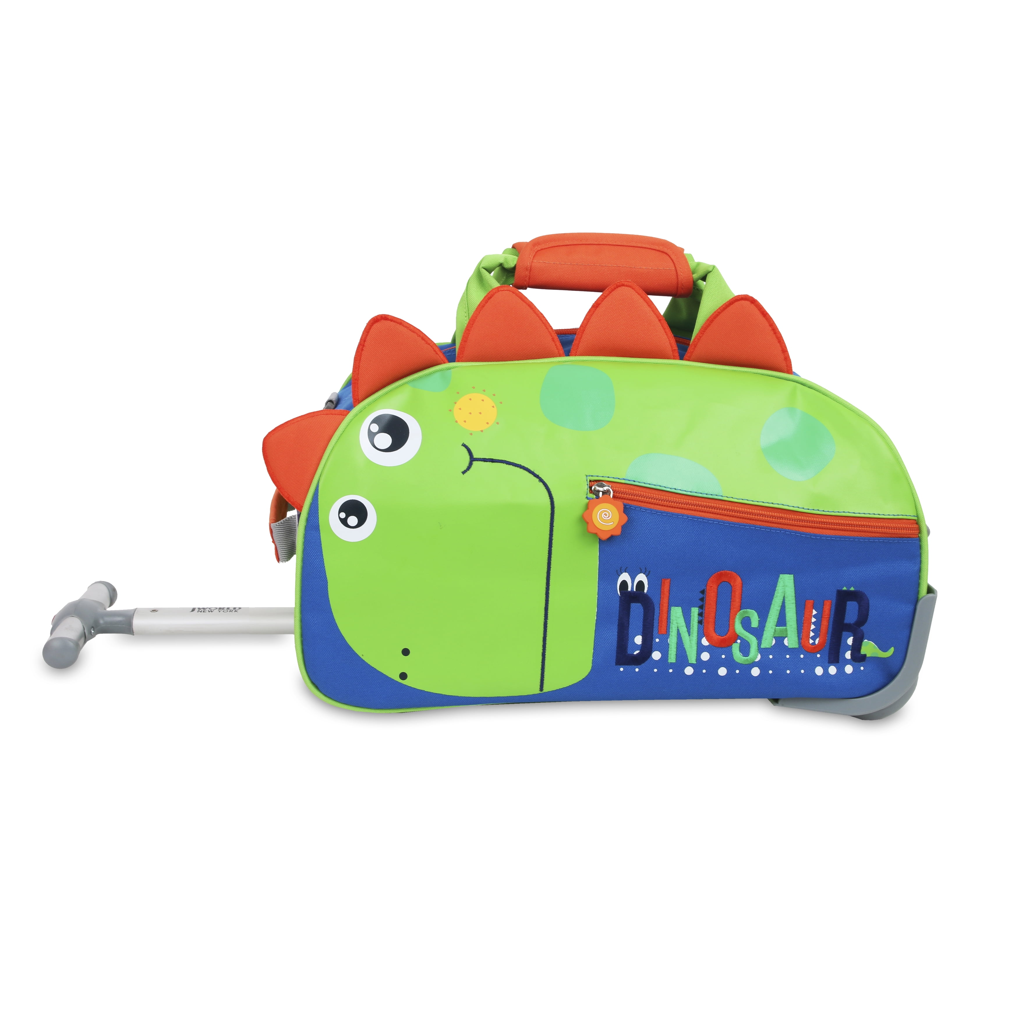 J World Boys Kids travel Duffle Bag with Wheels, Dino III
