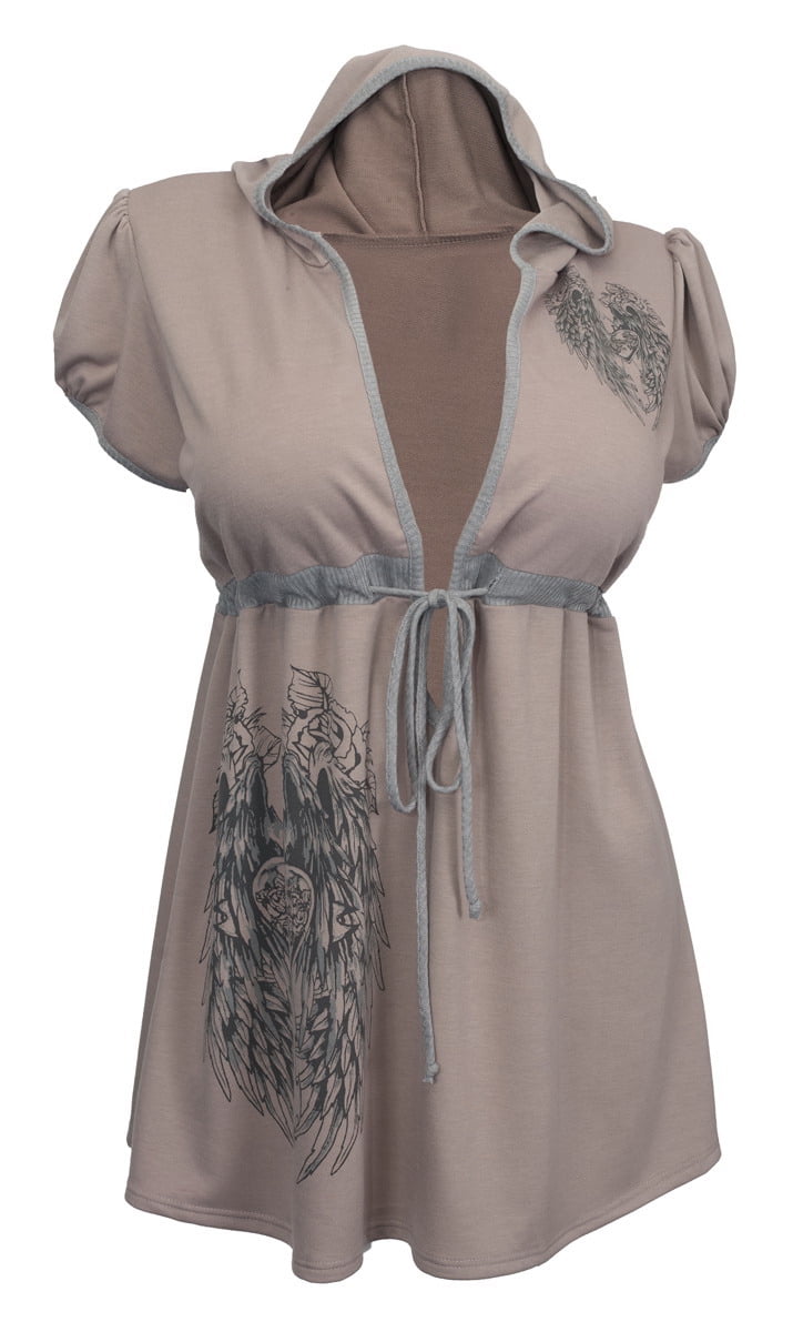 angel wing hoodie plus size