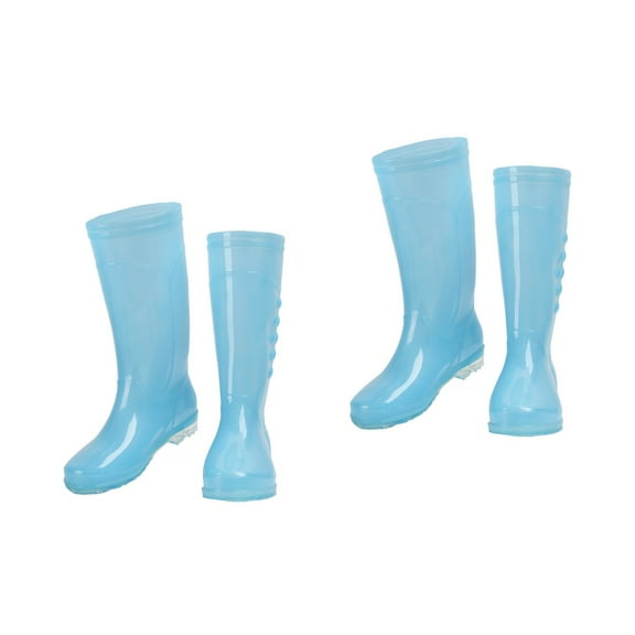 Worgeous 2 Pairs Anti-skid Rain Boots Waterproof Rain Boots Fashion Women Rain Shoes