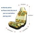 thumbnail image 4 of Naloa Sunflowers On A Yellow Background Car Seat Covers 2PCs Front Car Seat Covers Universal fit for Most Cars SUVs and Trucks - 2 PCS, 4 of 5