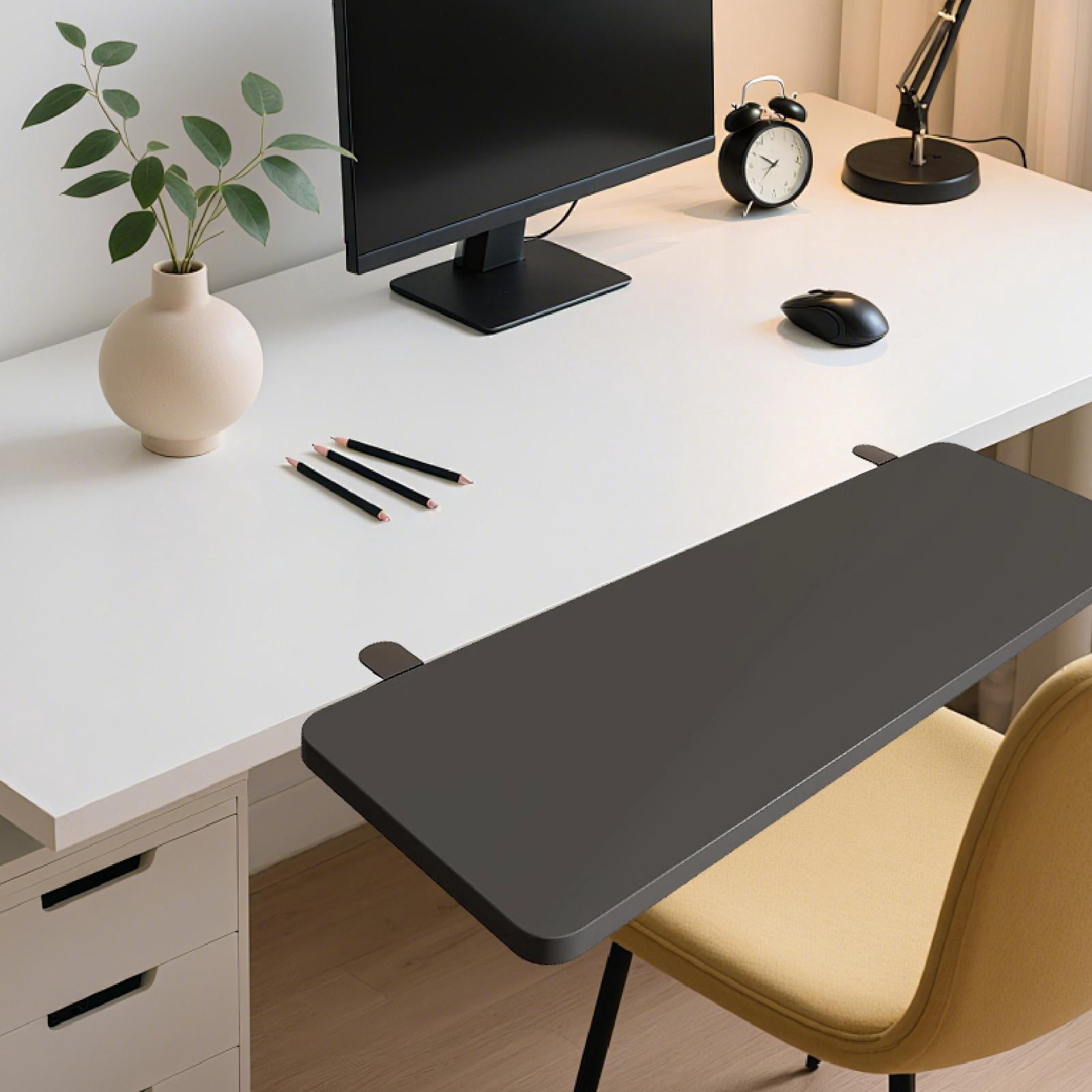 CoudarTitie Desk Extender Board Desk Extender Tray Adults Accessories Arm Rest Expansion Black